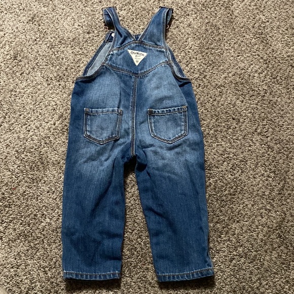 Oshkosh Bgosh overalls with plaid onsie - Picture 9 of 9